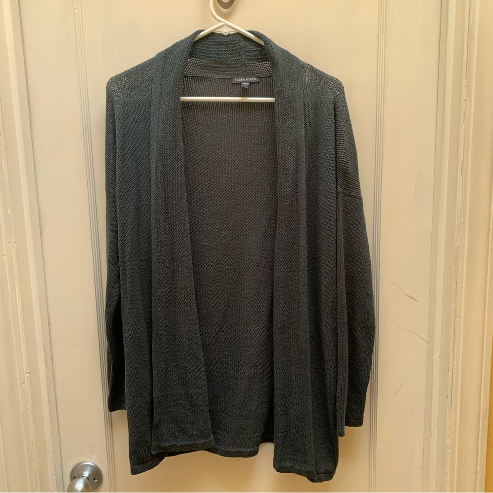 Eileen Fisher Linen Blend Cardigan NWT S